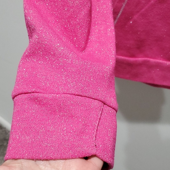 Adidas Girls’ Hot Pink Hoodie – XL Pullover Sweatshirt for Chilly Days - Picture 3 of 5